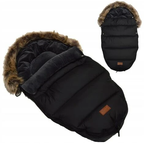 MINKUROW Coprigambe Invernale Extra Caldo Con Pile Di Corallo Per Passeggini Buggys Joggers / Coprigambe 97 X 50 X 10 Cm (Confezione Da 1) Nero, 4 MINKUROW Coprigambe Invernale Extra Caldo Con Pile Di Corallo Per Passeggini Buggys Joggers / Coprigambe 97 X 50 X 10 Cm (Confezione Da 1) Nero, - immagine 2