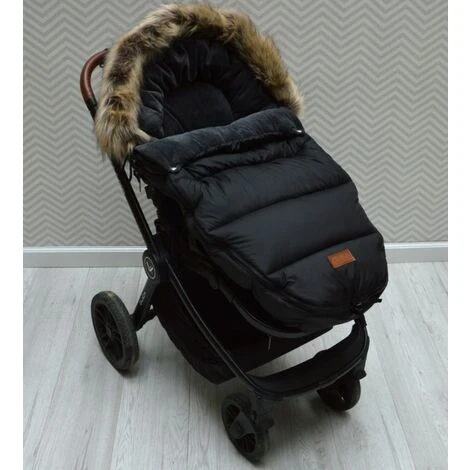 MINKUROW Coprigambe Invernale Extra Caldo Con Pile Di Corallo Per Passeggini Buggys Joggers / Coprigambe 97 X 50 X 10 Cm (Confezione Da 1) Nero, 5 MINKUROW Coprigambe Invernale Extra Caldo Con Pile Di Corallo Per Passeggini Buggys Joggers / Coprigambe 97 X 50 X 10 Cm (Confezione Da 1) Nero, - immagine 3