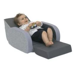 Chicco Twist Poltroncina Per Bambini Trasformabile In Chaise Longue E Divanetto, Sedia Per Bambini Con 3 Configurazioni, Comoda E Leggera, Si Trasforma Con 1 Gesto - Per Bambini 12+ Mesi -Cameretta Per Bambini 86328835 3