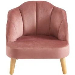 Poltrona Per Bambini In Velluto Rosa - COBACA -Cameretta Per Bambini 86429692 3