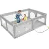 COSTWAY Box Per Bambini, Recinto Per Neonati, Centro Attività Stabile E Atossico, Box Per Interno Ed Esterno Con Palline, Cancelli Di Sicurezza, Ventose Antiscivolo -Cameretta Per Bambini 87876749 1