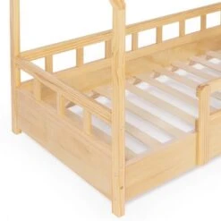 Letto A Capanna Per Bambini 80 X 160 CM In Legno Con Base E Sponde NEREE 11 Letto A Capanna Per Bambini 80 X 160 CM In Legno Con Base E Sponde NEREE -Cameretta Per Bambini 88042065 5