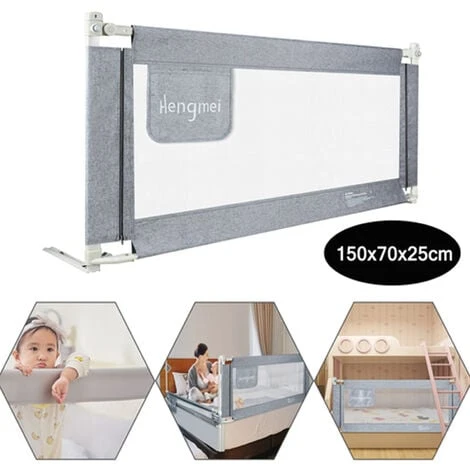 Sponde E Barriere Anticaduta Letto Cancelletto Di Protezione, 150 Cm, Per Neonati E Bambini HENGMEI 3 Sponde E Barriere Anticaduta Letto Cancelletto Di Protezione, 150 Cm, Per Neonati E Bambini HENGMEI