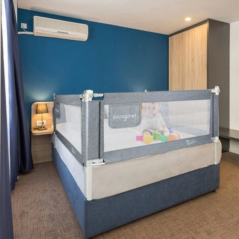 Sponde E Barriere Anticaduta Letto Cancelletto Di Protezione, 150 Cm, Per Neonati E Bambini HENGMEI 5 Sponde E Barriere Anticaduta Letto Cancelletto Di Protezione, 150 Cm, Per Neonati E Bambini HENGMEI - immagine 3