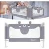 Sponde E Barriere Anticaduta Letto Protezione Per Il Letto 150cm Ringhiera Baby Ringhiera Di Sicurezza Anticaduta Regolabile In Altezza (Grigio, Orsetto) HENGMEI -Cameretta Per Bambini 88136597 1