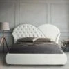 Letto Con Contenitore Marubi Bianco Bottoni Effetto Cristallo 2 Letto Con Contenitore Marubi Bianco Bottoni Effetto Cristallo -Cameretta Per Bambini 88769494 1