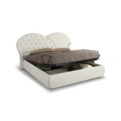 Letto Con Contenitore Marubi Bianco Bottoni Effetto Cristallo -Cameretta Per Bambini 88769494 5