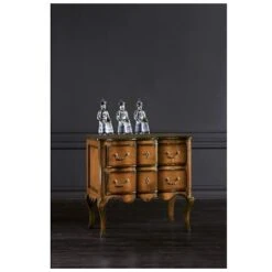 Mar.c.a. Design - Comoncino Classico Con 2 Cassetti In Legno Di Pioppo Finitura Bassano, Mobile Arte Povera Made In Italy - Misura 83x46x80h