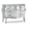 Mar.c.a. Design - Comò Bombato Con 3 Cassetti In Legno Di Pioppo Argento, Mobile Arte Povera Made In Italy - Misura 100x42x85h 2 Mar.c.a. Design - Comò Bombato Con 3 Cassetti In Legno Di Pioppo Argento, Mobile Arte Povera Made In Italy - Misura 100x42x85h -Cameretta Per Bambini 89008350 1