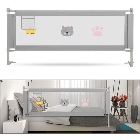 Hengda Sponde Letto Bambini 150 CM Sbarra Letto Bambini Può Sollevamento Verticale Sponda Letto Anti Caduta 3 Hengda Sponde Letto Bambini 150 CM Sbarra Letto Bambini Può Sollevamento Verticale Sponda Letto Anti Caduta