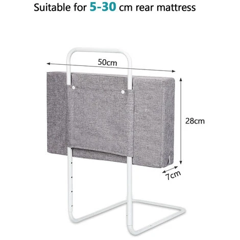 Hengda Sponda Letto Griglia Di Protezione Per Il Letto Bambini 50 Cm Barriere Per Letto Anticaduta Regolabile In Altezza Per Letto, Protezioni Laterali Regolabili, 2 Pezzo, Grigio Lino 4 Hengda Sponda Letto Griglia Di Protezione Per Il Letto Bambini 50 Cm Barriere Per Letto Anticaduta Regolabile In Altezza Per Letto, Protezioni Laterali Regolabili, 2 Pezzo, Grigio Lino - immagine 2