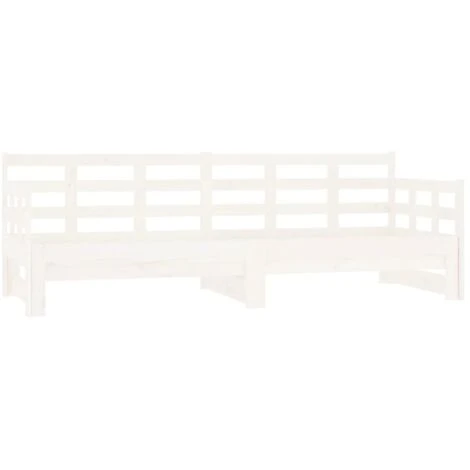 Dormeuse Estraibile - Letto Per Adulti Bianca Legno Massello Di Pino 2x(80x200) Cm BV662460 - BonneVie 4 Dormeuse Estraibile - Letto Per Adulti Bianca Legno Massello Di Pino 2x(80x200) Cm BV662460 - BonneVie - immagine 2
