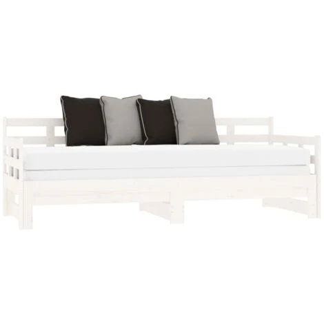 Dormeuse Estraibile - Letto Per Adulti Bianca Legno Massello Di Pino 2x(80x200) Cm BV662460 - BonneVie 6 Dormeuse Estraibile - Letto Per Adulti Bianca Legno Massello Di Pino 2x(80x200) Cm BV662460 - BonneVie - immagine 4