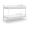 Letto A Castello Struttura Letto - Letto Per Adulti Bianco In Metallo 90x200 Cm BV970269 - BonneVie 1 Letto A Castello Struttura Letto - Letto Per Adulti Bianco In Metallo 90x200 Cm BV970269 - BonneVie -Cameretta Per Bambini 91048567 1