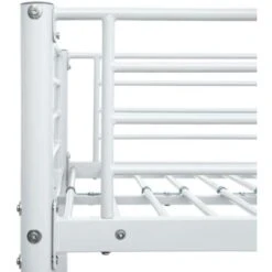 Letto A Castello Struttura Letto - Letto Per Adulti Bianco In Metallo 90x200 Cm BV970269 - BonneVie -Cameretta Per Bambini 91048567 5