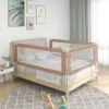 Sponda Letto Di Sicurezza Per Bambini - Sponde E Barriere Anticaduta Letto Tortora 180x25 Cm Tessuto BV675863 - BonneVie -Cameretta Per Bambini 91238871 1