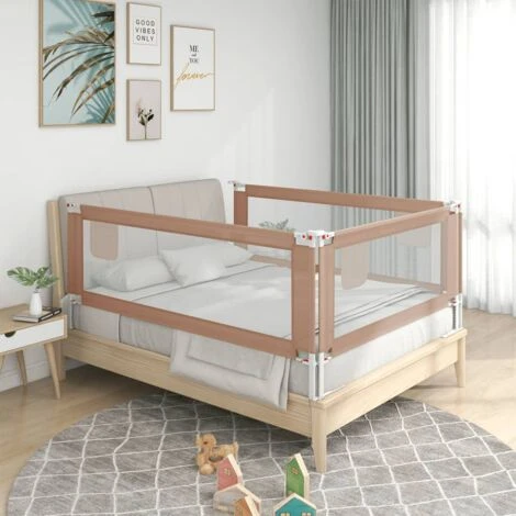 Sponda Letto Di Sicurezza Per Bambini - Sponde E Barriere Anticaduta Letto Tortora 180x25 Cm Tessuto BV675863 - BonneVie 3 Sponda Letto Di Sicurezza Per Bambini - Sponde E Barriere Anticaduta Letto Tortora 180x25 Cm Tessuto BV675863 - BonneVie