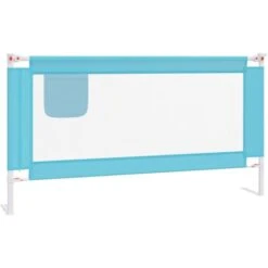 Sponda Letto Di Sicurezza Per Bambini - Sponde E Barriere Anticaduta Letto Blu 160x25 Cm In Tessuto BV984452 - BonneVie -Cameretta Per Bambini 91240574 2