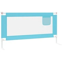 Sponda Letto Di Sicurezza Per Bambini - Sponde E Barriere Anticaduta Letto Blu 160x25 Cm In Tessuto BV984452 - BonneVie -Cameretta Per Bambini 91240574 4
