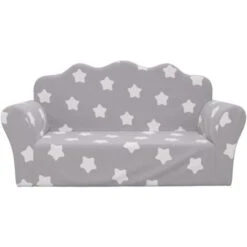 Divano Per Bambini 2 Posti - Divano Relax Sofa Grigio Chiaro Stelle Morbido Peluche BV788152 - BonneVie 9 Divano Per Bambini 2 Posti - Divano Relax Sofa Grigio Chiaro Stelle Morbido Peluche BV788152 - BonneVie -Cameretta Per Bambini 91515299 3