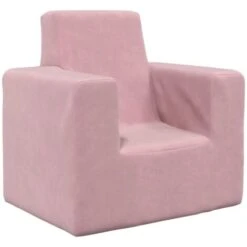 Divano Per Bambini - Divano Relax Sofa Rosa In Morbido Peluche BV341158 - BonneVie -Cameretta Per Bambini 91515749 2