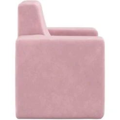 Divano Per Bambini - Divano Relax Sofa Rosa In Morbido Peluche BV341158 - BonneVie -Cameretta Per Bambini 91515749 4