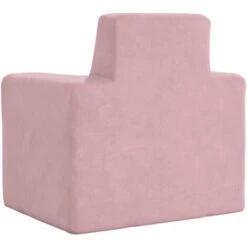 Divano Per Bambini - Divano Relax Sofa Rosa In Morbido Peluche BV341158 - BonneVie -Cameretta Per Bambini 91515749 5