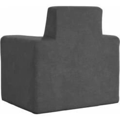 Divano Per Bambini - Divano Relax Sofa Antracite In Morbido Peluche BV221693 - BonneVie -Cameretta Per Bambini 91515847 5