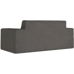 Divano Per Bambini A 2 Posti - Divano Relax Sofa Antracite In Morbido Peluche BV195002 - BonneVie -Cameretta Per Bambini 91515862 5