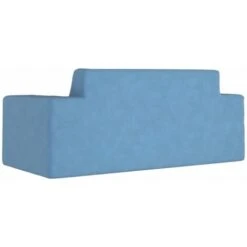 Divano Per Bambini A 2 Posti - Divano Relax Sofa Blu In Morbido Peluche BV291713 - BonneVie -Cameretta Per Bambini 91515882 5