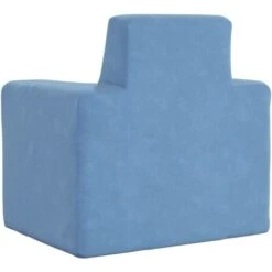 Divano Per Bambini - Divano Relax Sofa Blu In Morbido Peluche BV754272 - BonneVie -Cameretta Per Bambini 91515888 5
