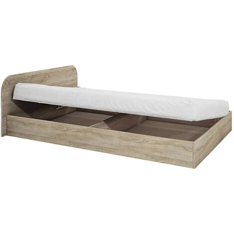 Letto Una Piazza E Mezza Contenitore 120x190cm Rovere Sonoma Carducci 4 Letto Una Piazza E Mezza Contenitore 120x190cm Rovere Sonoma Carducci - immagine 2