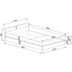 Letto Una Piazza E Mezza Contenitore 120x190cm Oldwook Carducci 7 Letto Una Piazza E Mezza Contenitore 120x190cm Oldwook Carducci -Cameretta Per Bambini 92757871 3