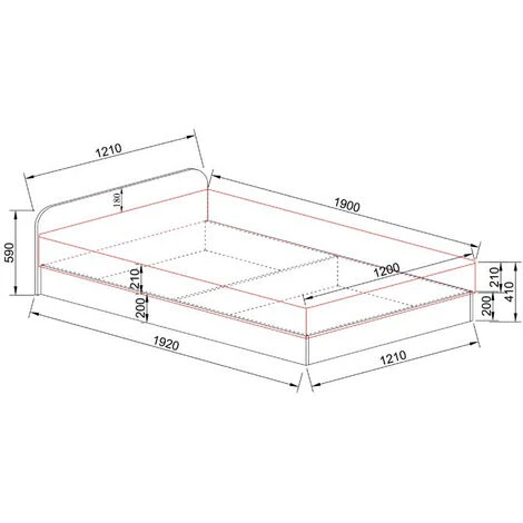 Letto Una Piazza E Mezza Contenitore 120x190cm Oldwook Carducci 5 Letto Una Piazza E Mezza Contenitore 120x190cm Oldwook Carducci - immagine 3