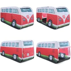 Volkswagen Camper Van Tenda Per Bambini Rosso -Cameretta Per Bambini 93828122 2