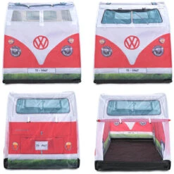 Volkswagen Camper Van Tenda Per Bambini Rosso -Cameretta Per Bambini 93828122 3