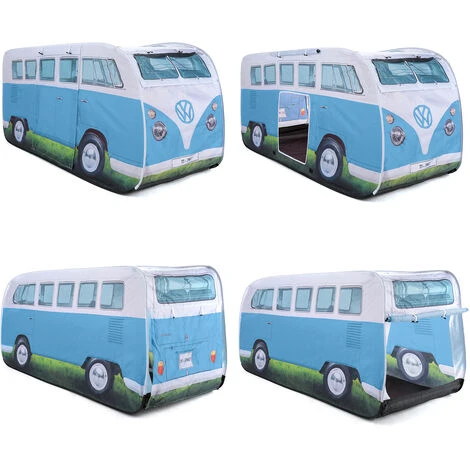 Volkswagen Camper Van Tenda Per Bambini Blu 4 Volkswagen Camper Van Tenda Per Bambini Blu - immagine 2