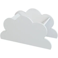 Nova Porta Libri Per Cameretta A Forma Di Nuvola Con Ripiano Inclinato Bianco -Cameretta Per Bambini 94577852 4