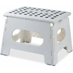 Sgabello Pieghevole - Altezza 9" Per Bambini E Adulti, Cucina, Giardino, Bagno (Bianco) -Cameretta Per Bambini 94723075 2