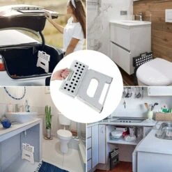 Sgabello Pieghevole - Altezza 9" Per Bambini E Adulti, Cucina, Giardino, Bagno (Bianco) -Cameretta Per Bambini 94723075 5