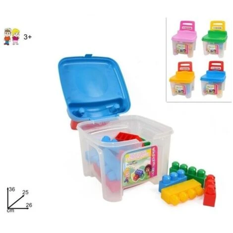 Trade Shop - Sediolina Bambini Contenitore Con Costruzioni Plastica Colorate Sedia Bimbi 3 Trade Shop - Sediolina Bambini Contenitore Con Costruzioni Plastica Colorate Sedia Bimbi