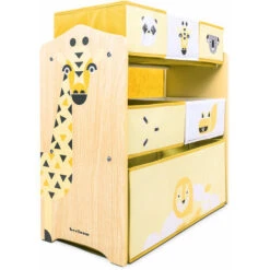 Scaffale SWEET SAFER Legno Giallo Con 6 Spazi -Cameretta Per Bambini 95173376 4