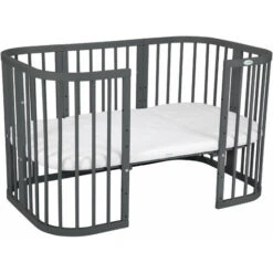 Waldin® Lettino Legno 7in1 Con Materasso, Culla Per Bambini Espandibile:Senza Set Di Tessuti, Legno Grafite 10 Waldin® Lettino Legno 7in1 Con Materasso, Culla Per Bambini Espandibile:Senza Set Di Tessuti, Legno Grafite -Cameretta Per Bambini 95181333 4