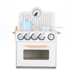 Cucina Giocattolo Montessori Con Forno Robincool Little Chef 36x26x46,5 Cm In Legno Ecologico Con Orologio E Accessori