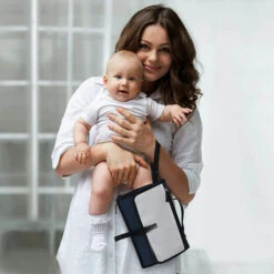 Il Miglior Fasciatoio Rimovibile, Fasciatoio Pieghevole Portatile E Impermeabili, Tasche A Rete E Chiusura Con Cerniera (blu) -Cameretta Per Bambini 95219205 3