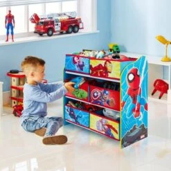 Scaffale Portagiochi Marvel Super Heroes Spiderman Avengers -Cameretta Per Bambini 95493638 5
