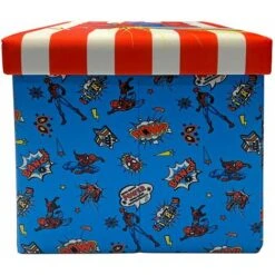 Spiderman Pouf Seduta Con Coperchio E Contenitore -Cameretta Per Bambini 95493660 3