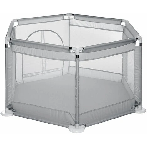 Barriera Per Box Per Bambini A 6 Pannelli Centro Attività Per Bambini Grigio 3 Barriera Per Box Per Bambini A 6 Pannelli Centro Attività Per Bambini Grigio