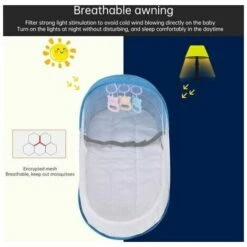 Lettino Da Viaggio Per Bambini Con Baldacchino In Zanzariera, Lettino Pieghevole Per Culla Con Zanzariera Lettino Da Viaggio Bionico Cotone Traspirante Nido Coccolone Repellente Per Zanzare Culla Port 11 Lettino Da Viaggio Per Bambini Con Baldacchino In Zanzariera, Lettino Pieghevole Per Culla Con Zanzariera Lettino Da Viaggio Bionico Cotone Traspirante Nido Coccolone Repellente Per Zanzare Culla Port -Cameretta Per Bambini 96332461 5