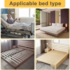 Randaco Rete Pieghevole Di Sicurezza Laterale Per Letto Per Anziani, Per Adulti, Supporto Per Ringhiere Di Palmari E Paletti In Metallo -Cameretta Per Bambini 96518579 3